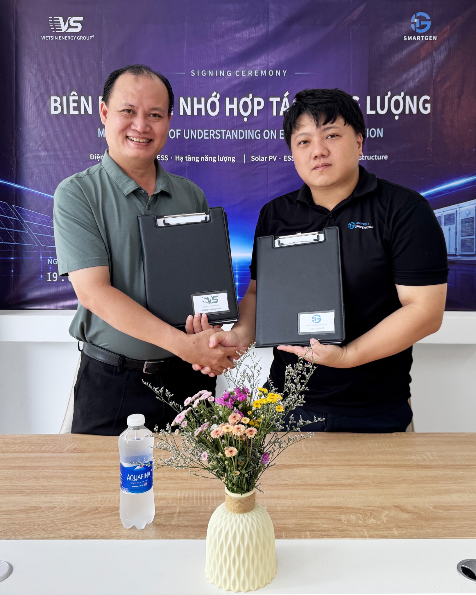 SMARTGEN ký kết Biên bản ghi nhớ (MOU) hợp tác kinh doanh năng lượng với Tập đoàn Năng lượng Việt Sin (VSEG)